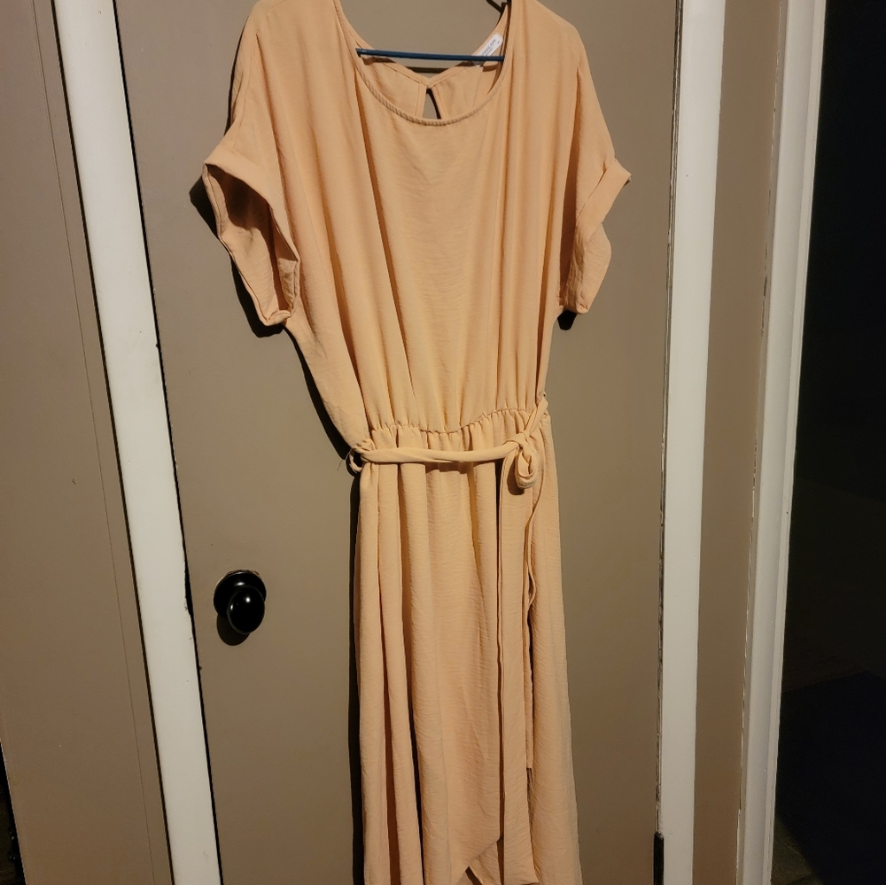 Chic soul light mustard dress